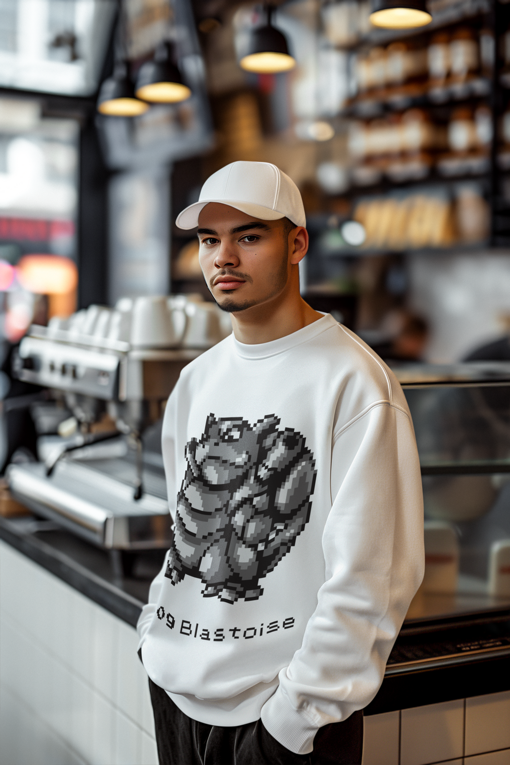 Red & Blue Sprites - PKMN012 - Sudadera Cuello Redondo