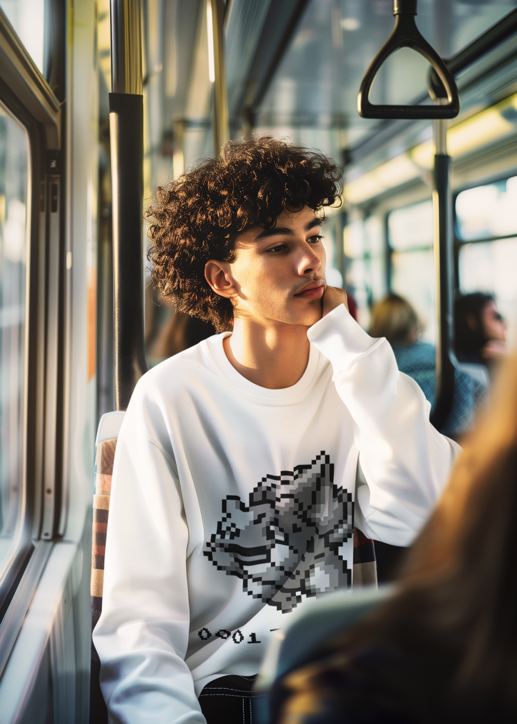 Red & Blue Sprites - PKMN001 - Sudadera Cuello Redondo