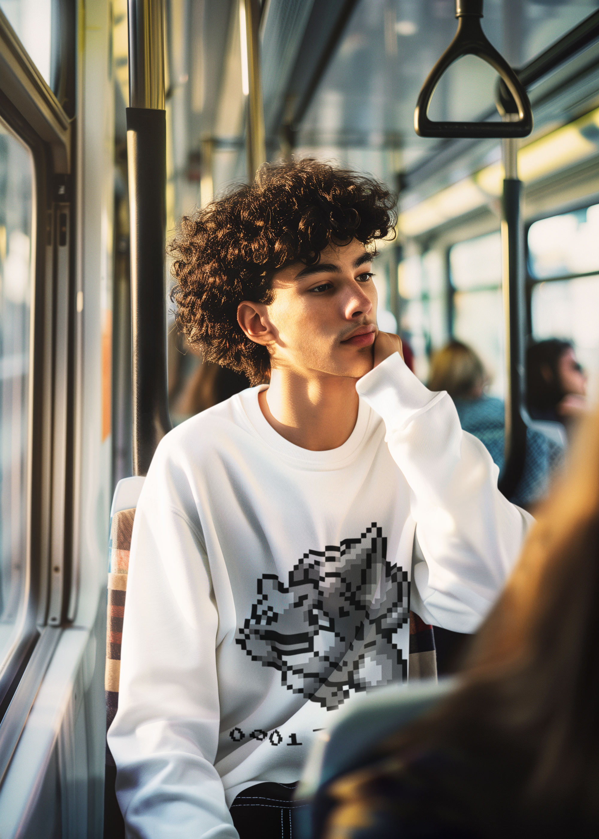 Red & Blue Sprites - PKMN001 - Sudadera Cuello Redondo