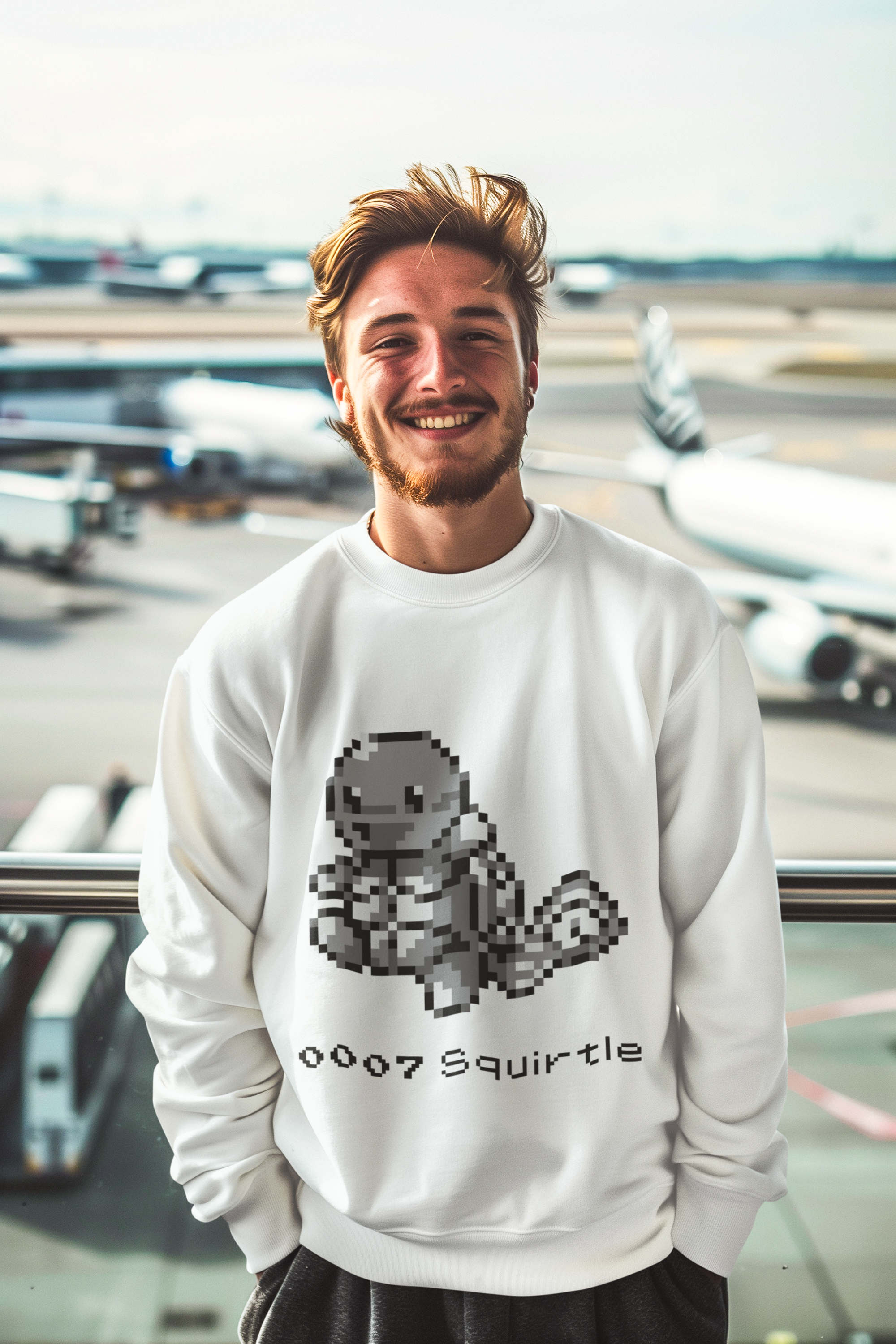 Red & Blue Sprites - PKMN006 - Sudadera Cuello Redondo