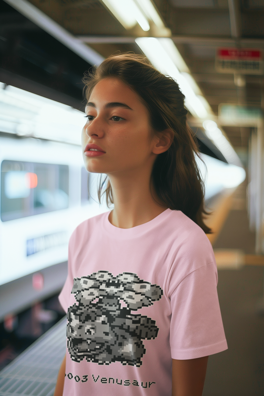 Red & Blue Sprites - PKMN008 - Playera Juvenil Cuello Redondo (8 - 14 años)