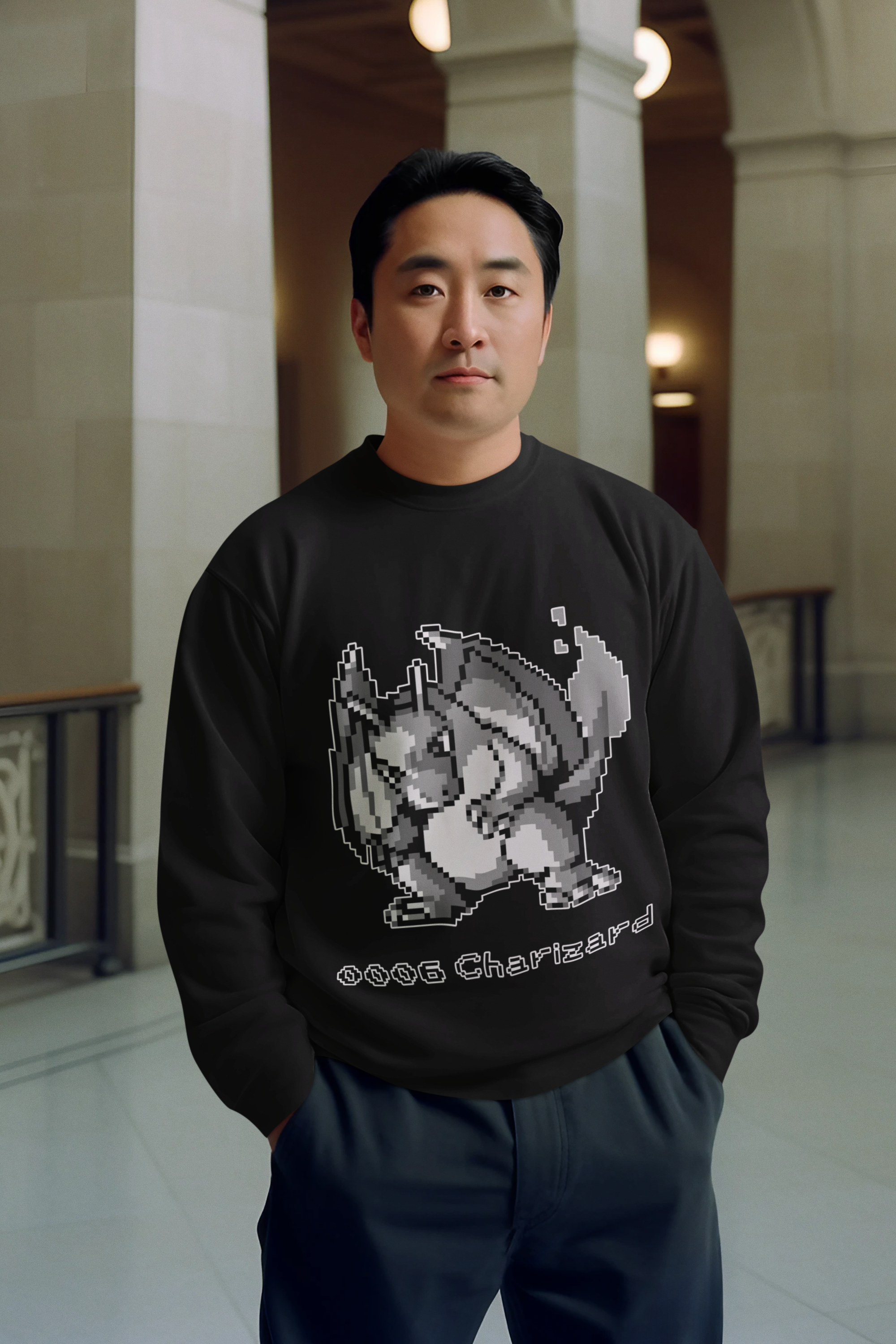 Red & Blue Sprites - PKMN010 - Sudadera Cuello Redondo