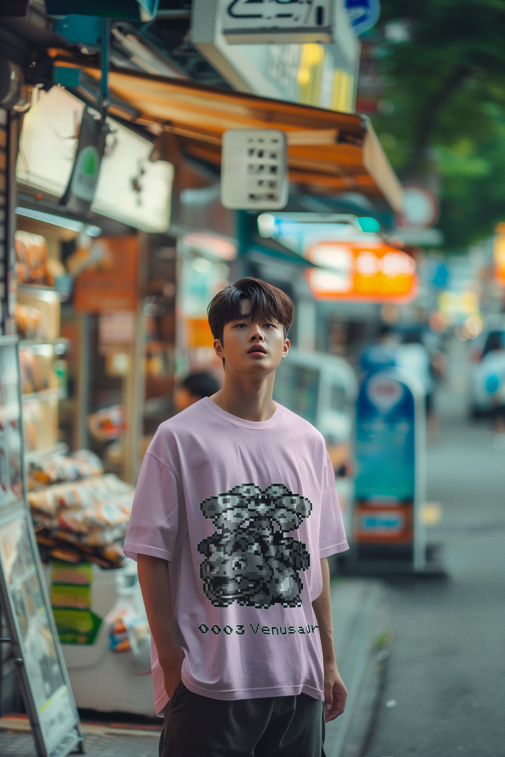 Red & Blue Sprites - PKMN008 - Playera Cuello Redondo