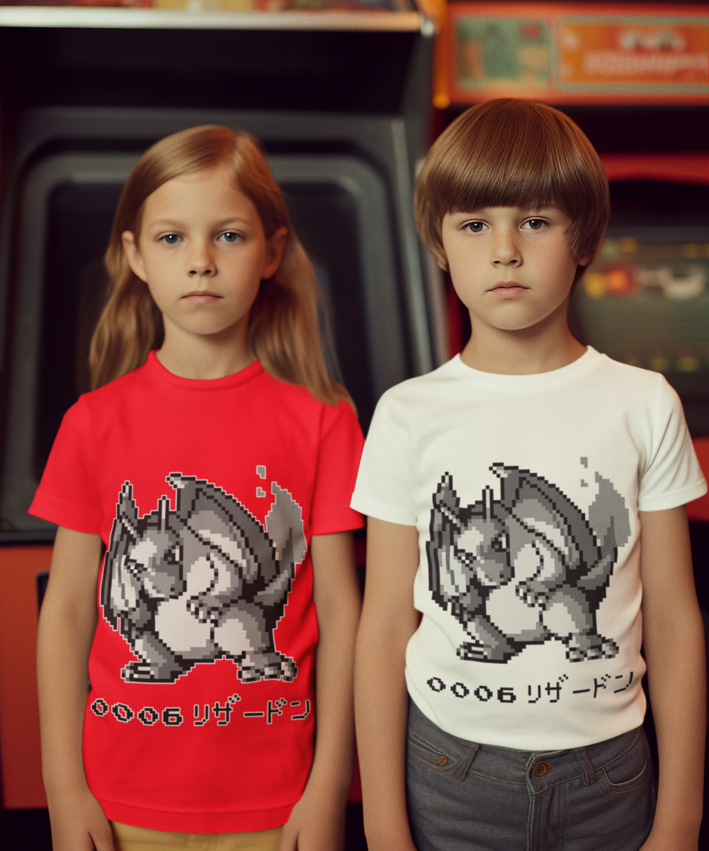 Red & Blue Sprites - PKMN009 - Playera Infantil Cuello Redondo (4 - 7 años)