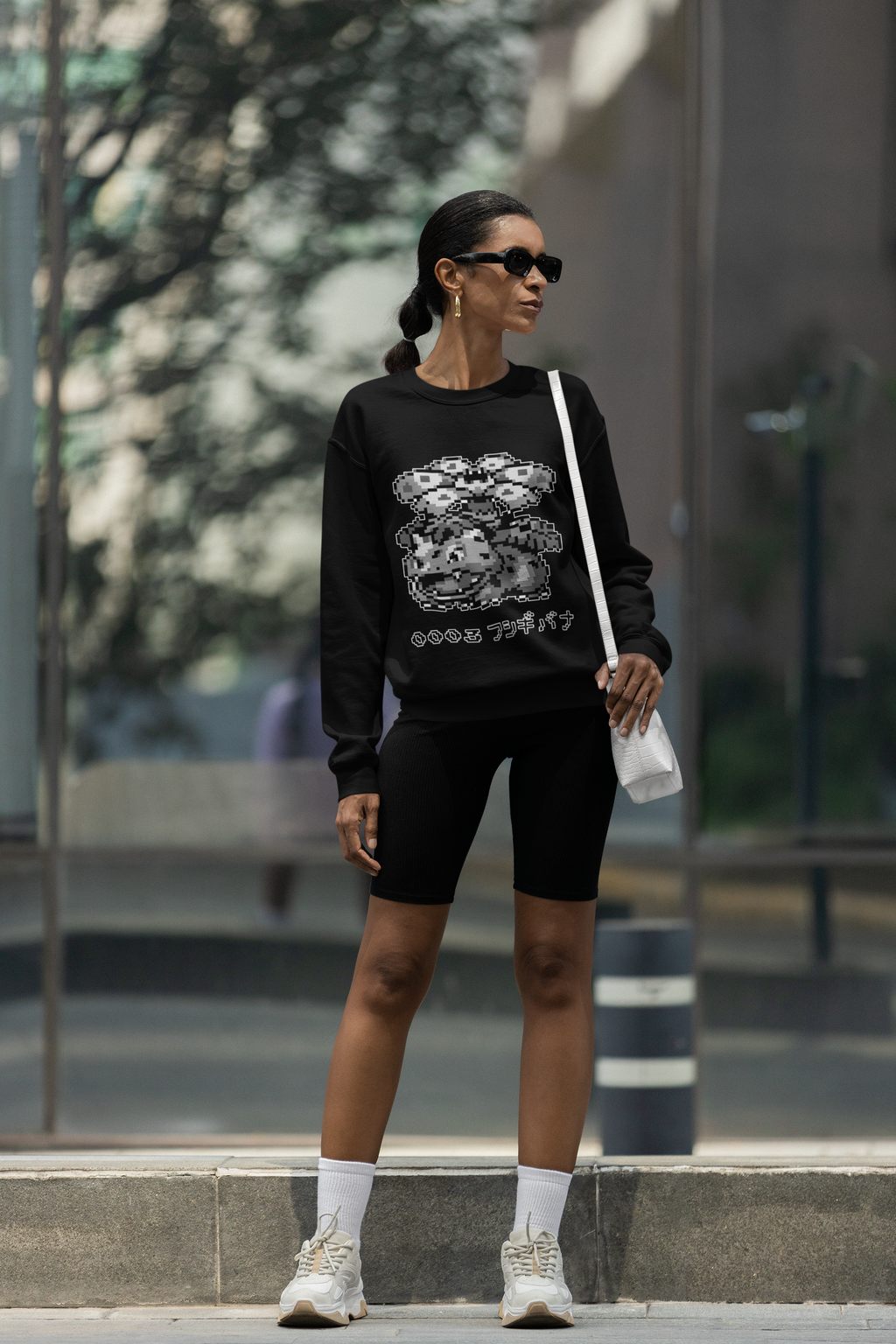 Red & Blue Sprites - PKMN007 - Sudadera Cuello Redondo