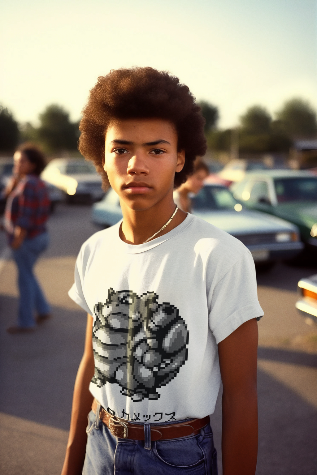 Red & Blue Sprites - PKMN011 - Playera Juvenil Cuello Redondo (8 - 14 años)