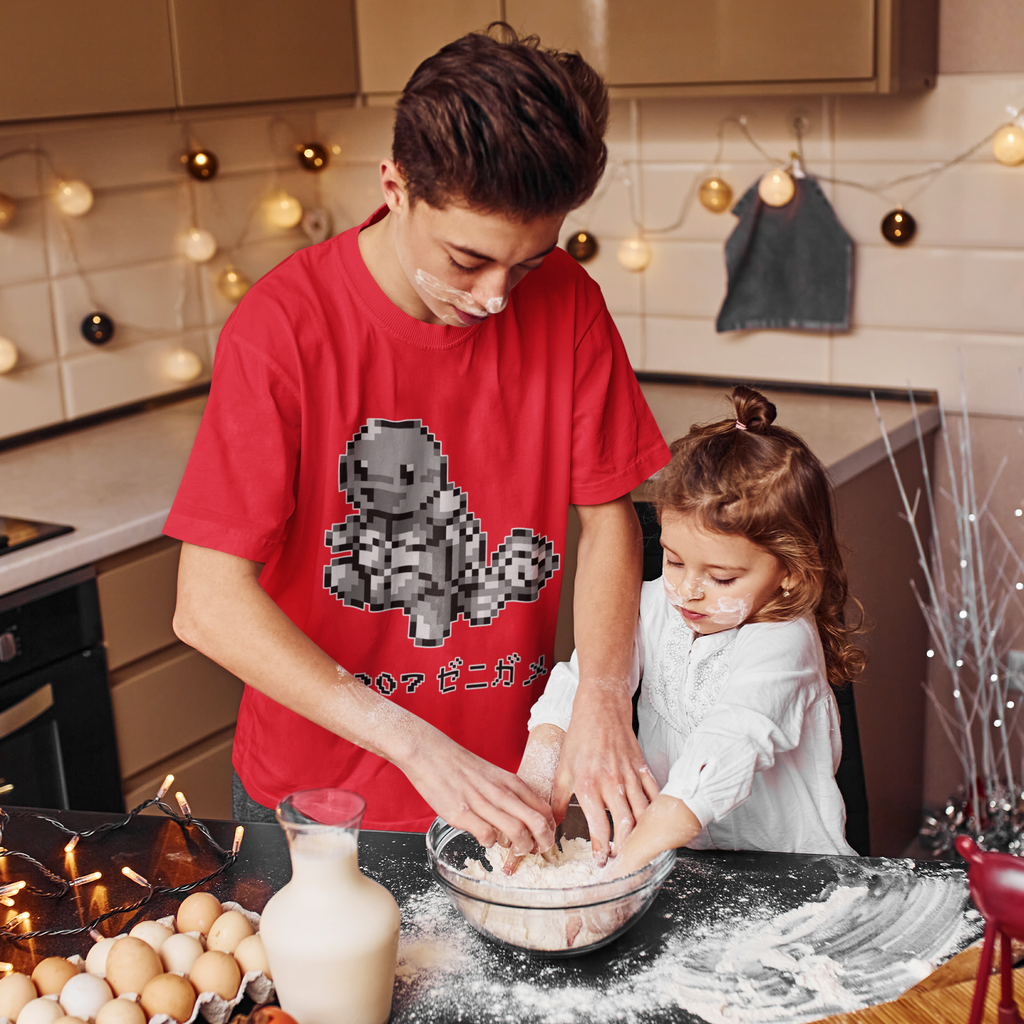 Red & Blue Sprites - PKMN003 - Playera Juvenil Cuello Redondo (8 - 14 años)