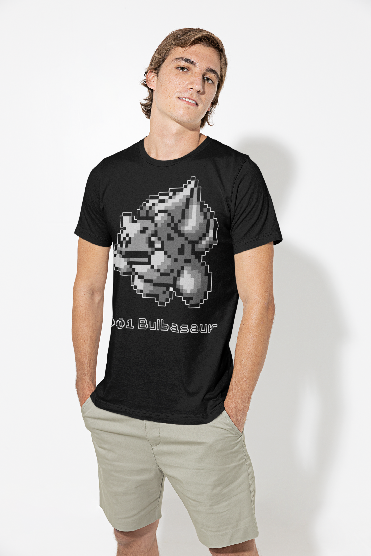 Red & Blue Sprites - PKMN004 - Playera Cuello Redondo