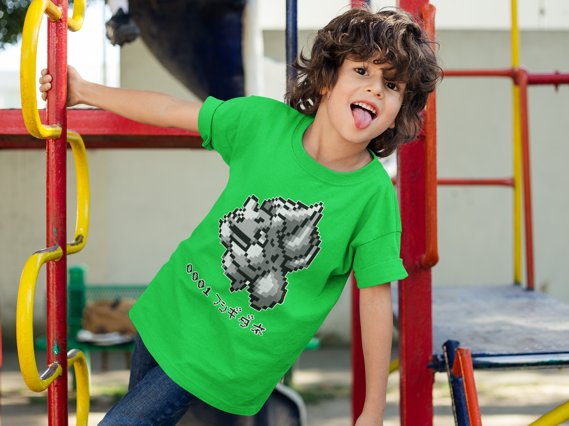Red & Blue Sprites - PKMN001 - Playera Infantil Cuello Redondo (4 - 7 años)