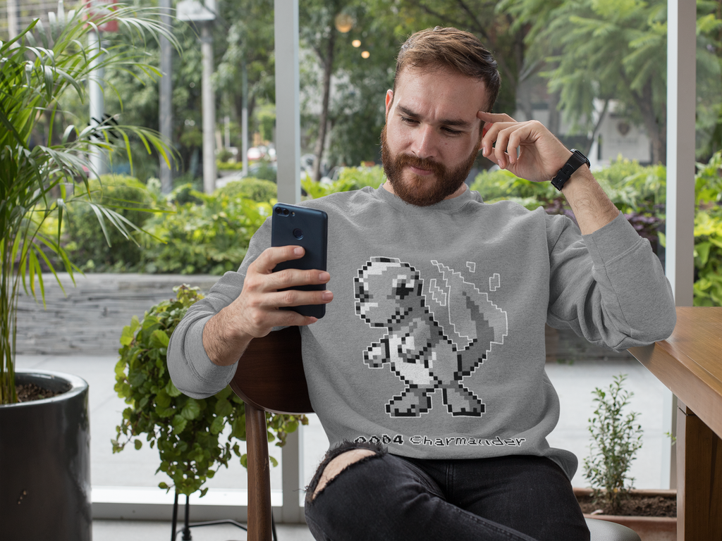 Red & Blue Sprites - PKMN005 - Sudadera Cuello Redondo