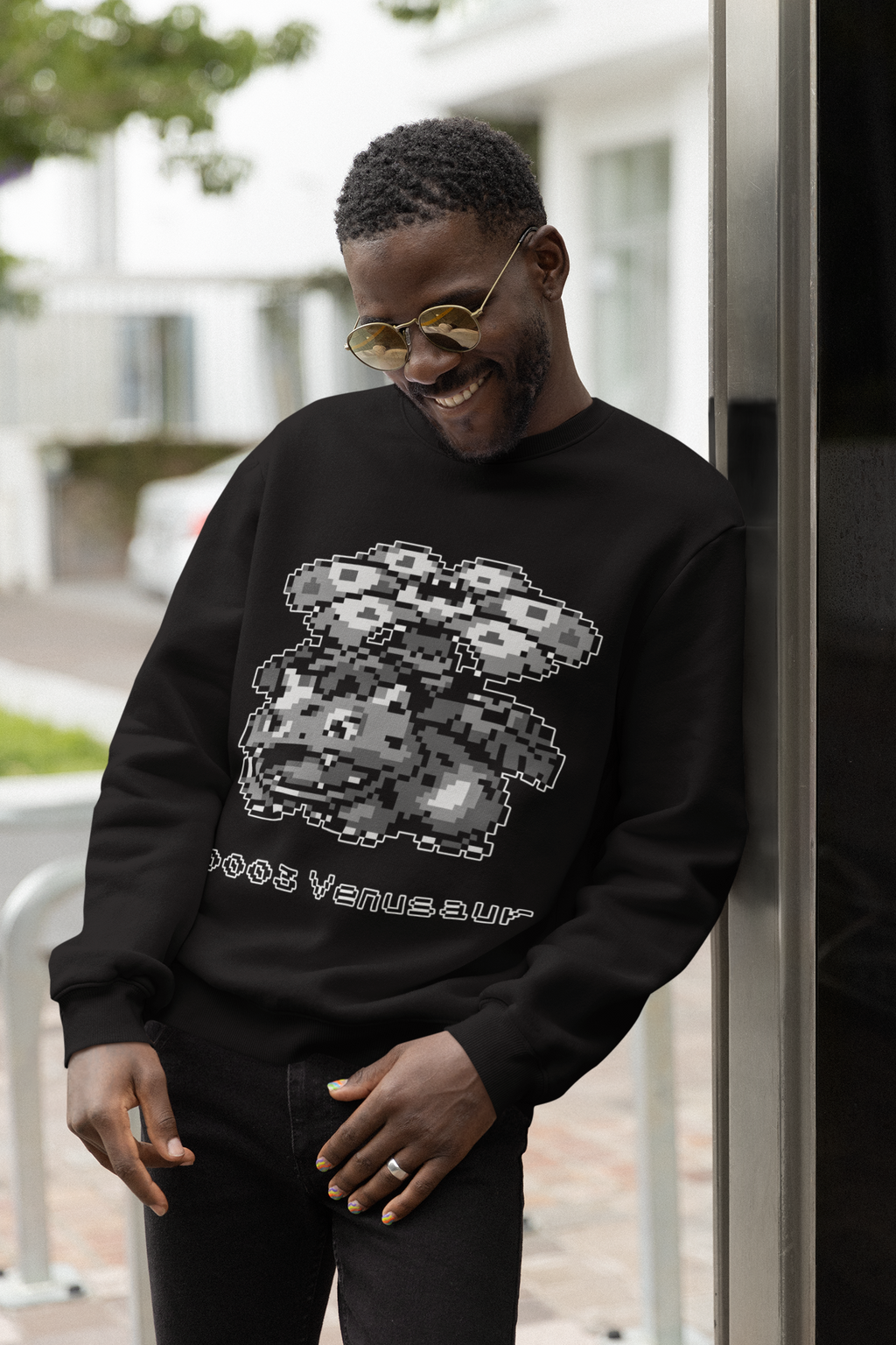 Red & Blue Sprites - PKMN008 - Sudadera Cuello Redondo