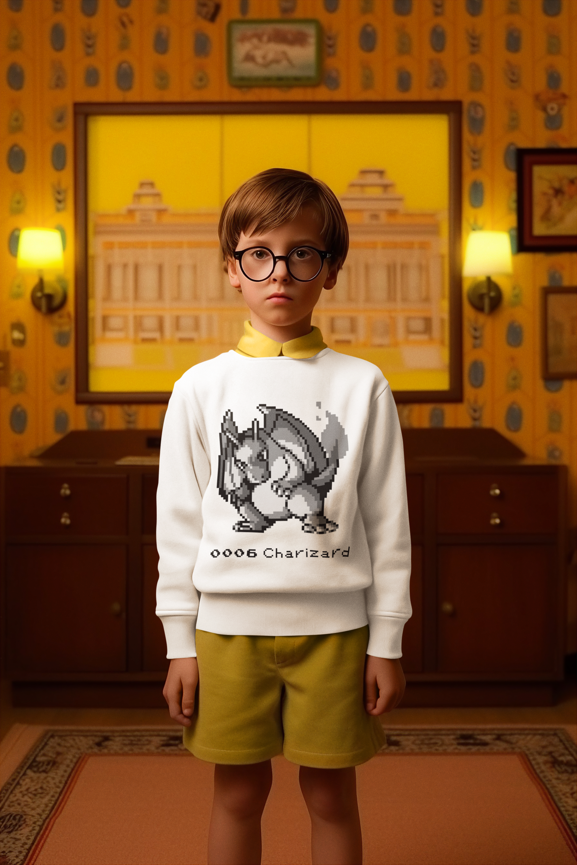 Red & Blue Sprites - PKMN010 - Sudadera Infantil Cuello Redondo (4 - 7 años)