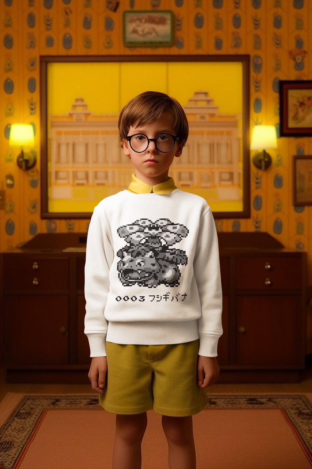 Red & Blue Sprites - PKMN007 - Sudadera Infantil Cuello Redondo (4 - 7 años)