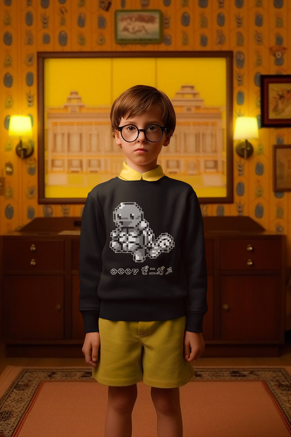 Red & Blue Sprites - PKMN003 - Sudadera Infantil Cuello Redondo (4 - 7 años)