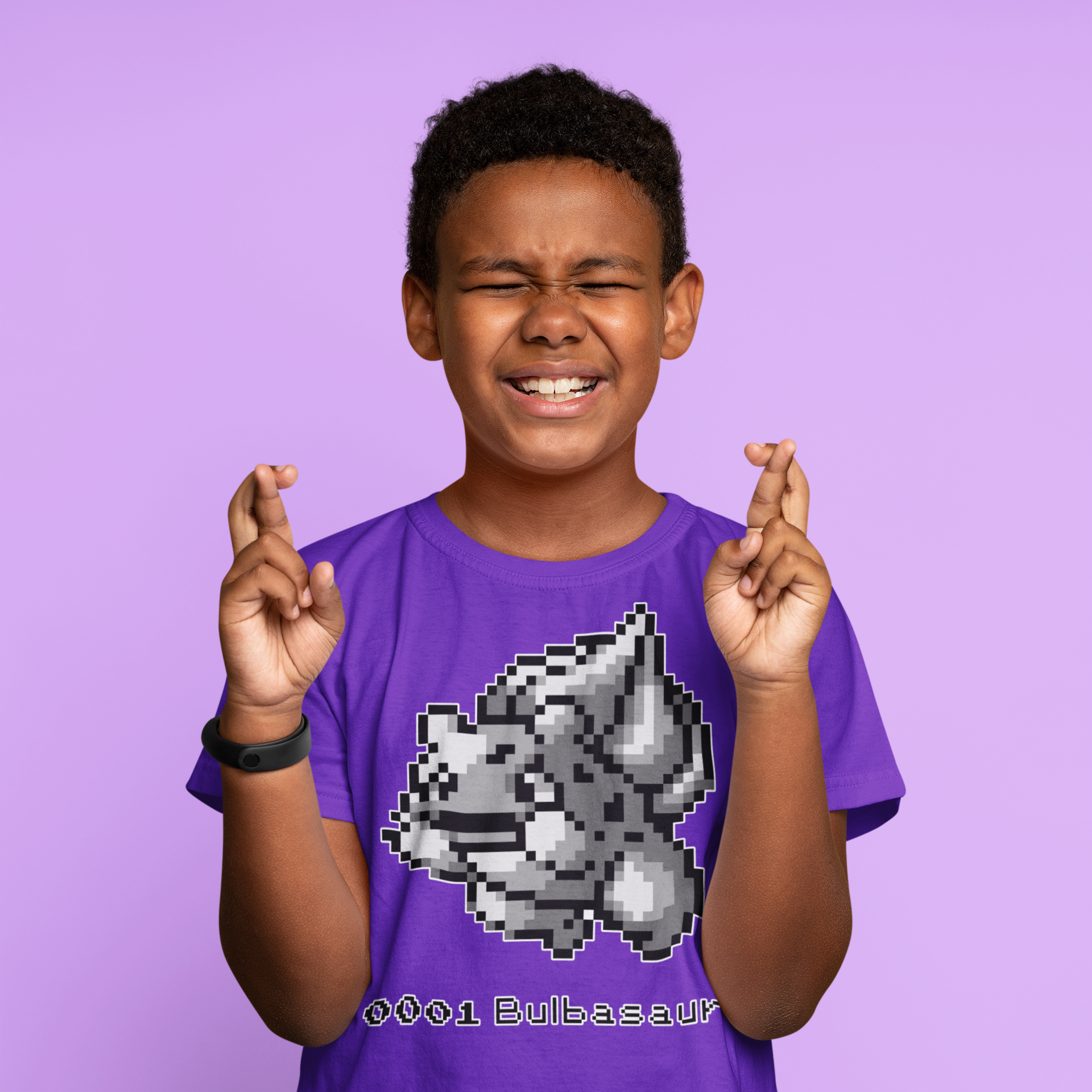 Red & Blue Sprites - PKMN004 - Playera Infantil Cuello Redondo (4 - 7 años)