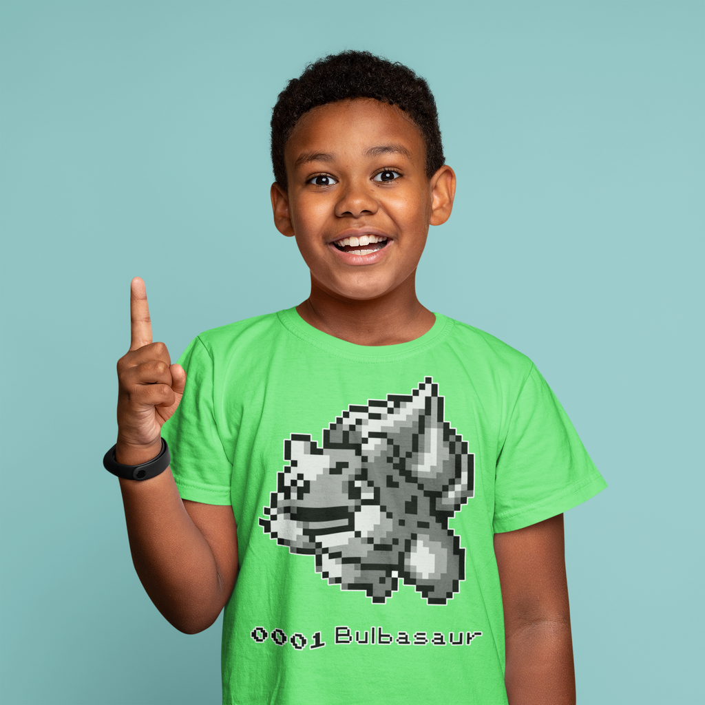 Red & Blue Sprites - PKMN004 - Playera Infantil Cuello Redondo (4 - 7 años)