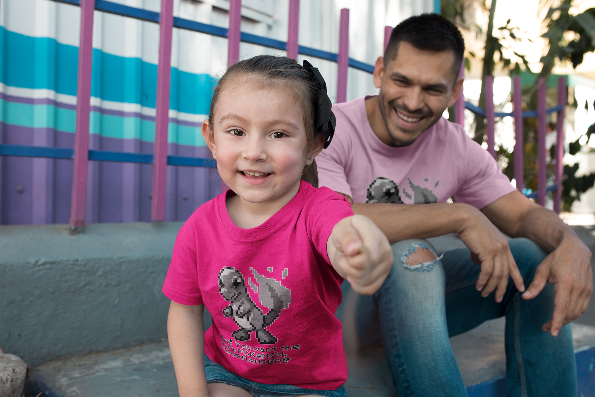 Red & Blue Sprites - So! - PKMN018 - Playera Infantil Cuello Redondo (4 - 7 años)