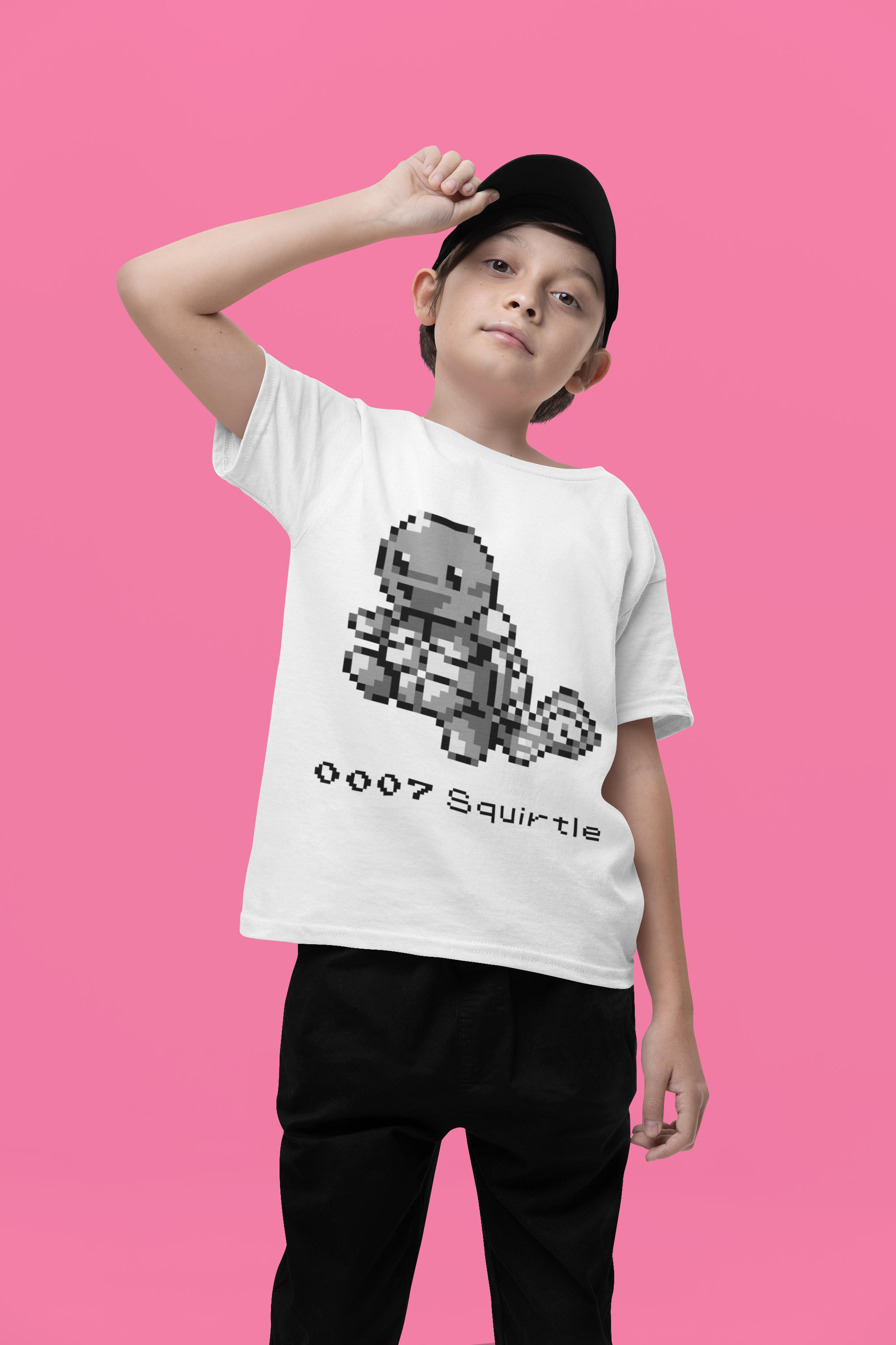 Red & Blue Sprites - PKMN006 - Playera Juvenil Cuello Redondo (8 - 14 años)