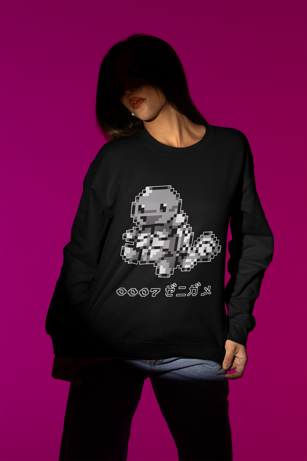Red & Blue Sprites - PKMN003 - Sudadera Cuello Redondo