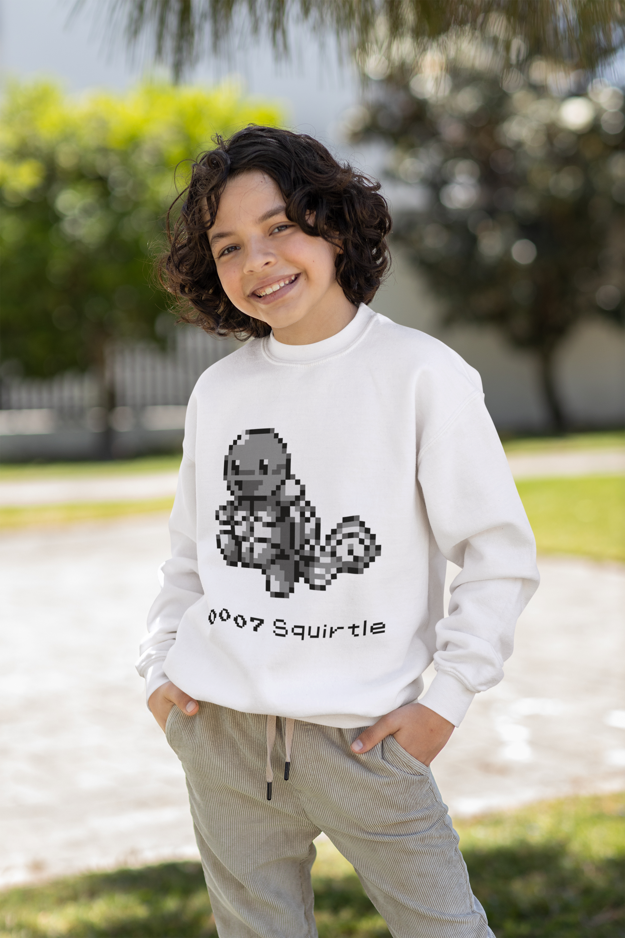 Red & Blue Sprites - PKMN006 - Sudadera Infantil Cuello Redondo (4 - 7 años)
