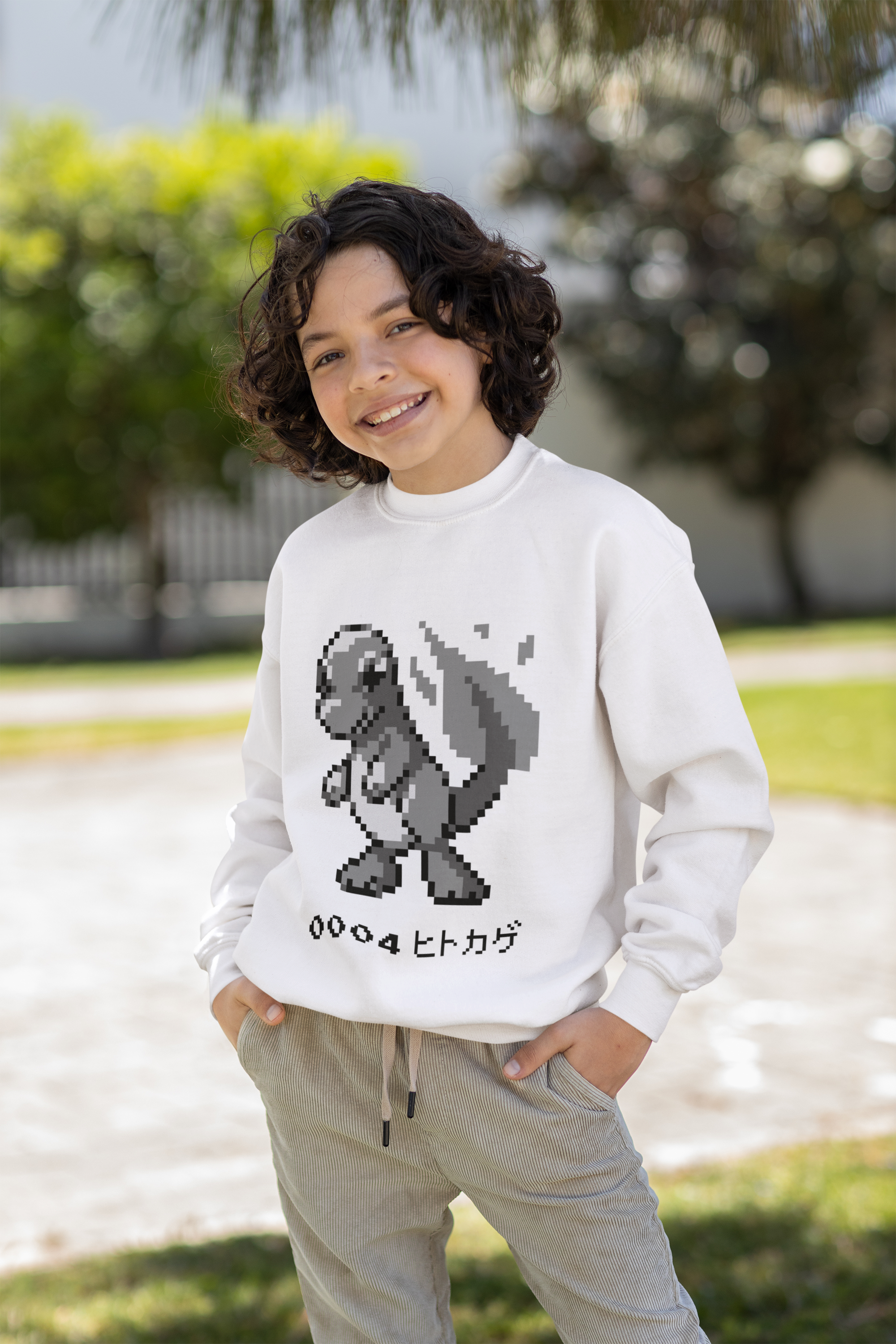 Red & Blue Sprites - PKMN002 - Sudadera Infantil Cuello Redondo (4 - 7 años)