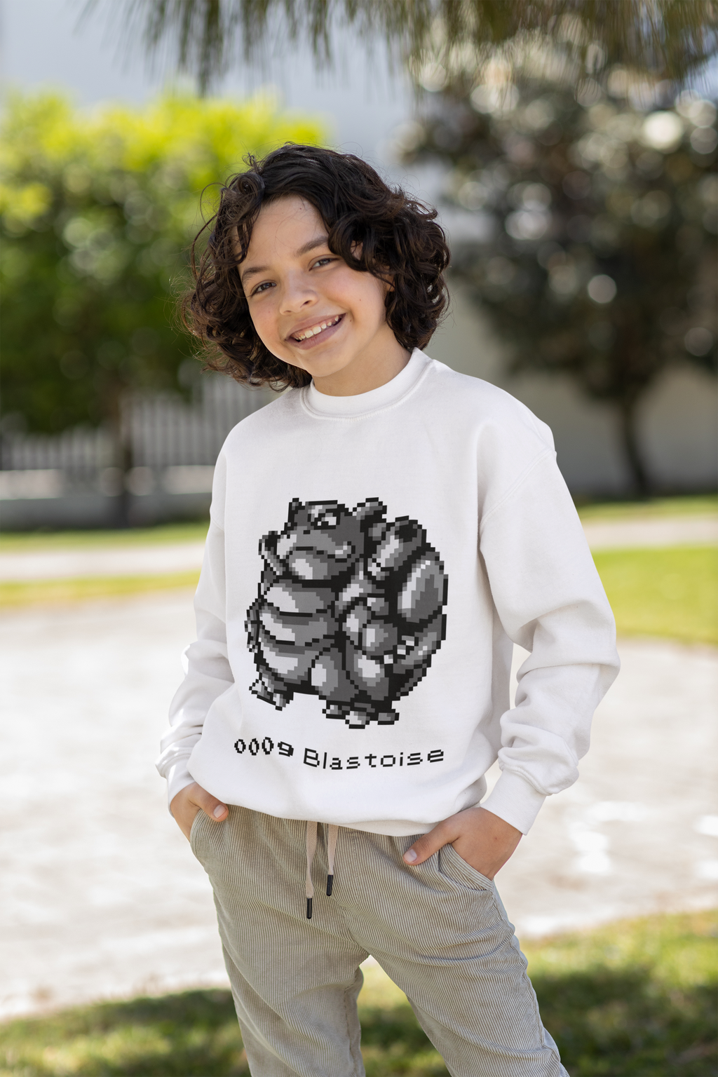 Red & Blue Sprites - PKMN012 - Sudadera Infantil Cuello Redondo (4 - 7 años)