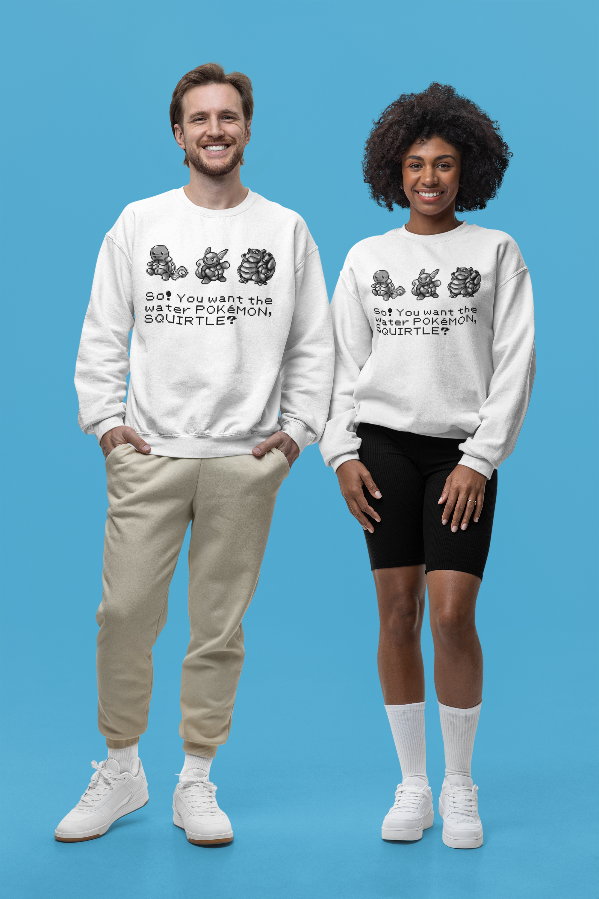 Red & Blue Sprites - So! - PKMN016 - Sudadera Cuello Redondo