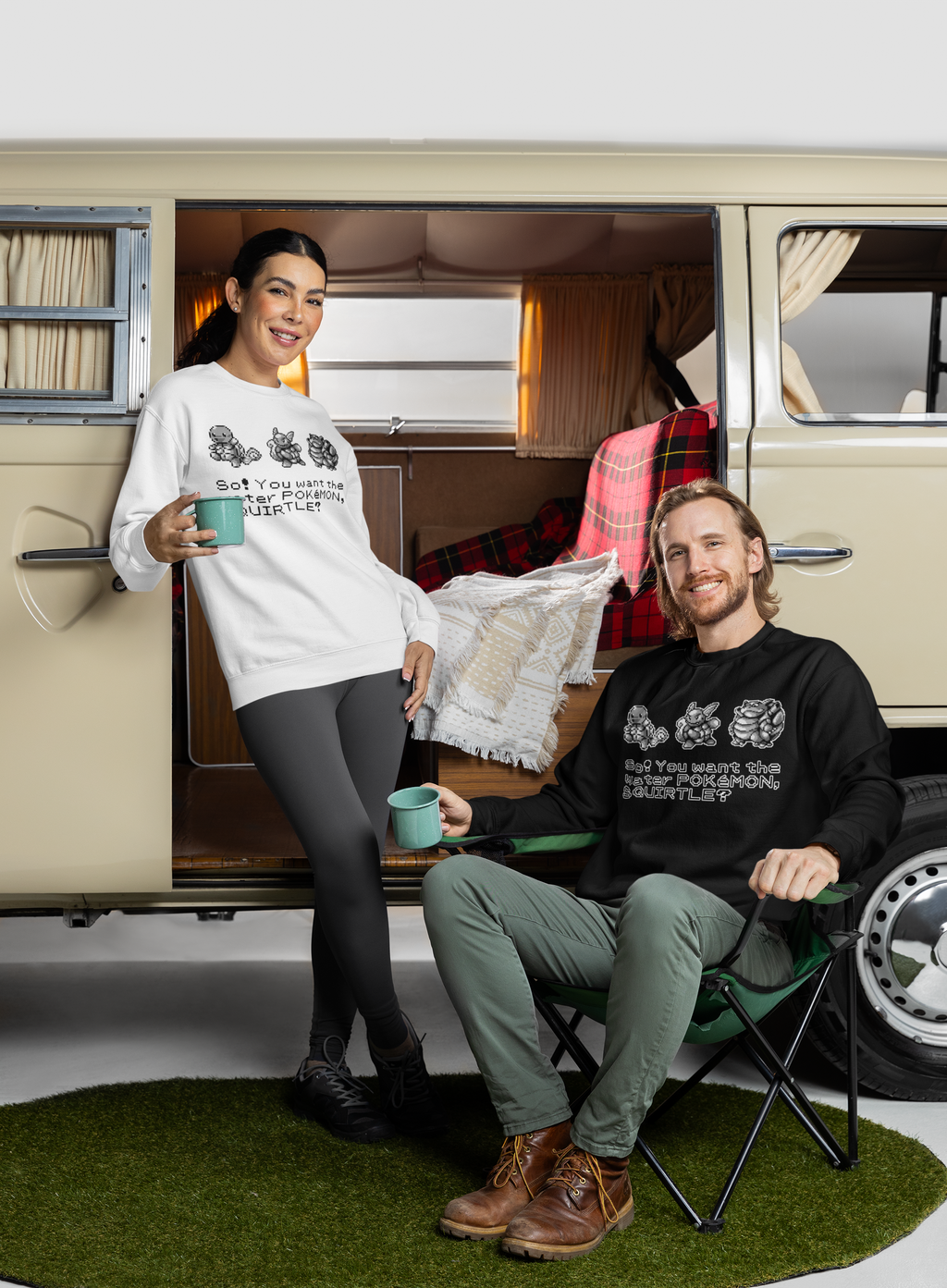 Red & Blue Sprites - So! - PKMN016 - Sudadera Cuello Redondo