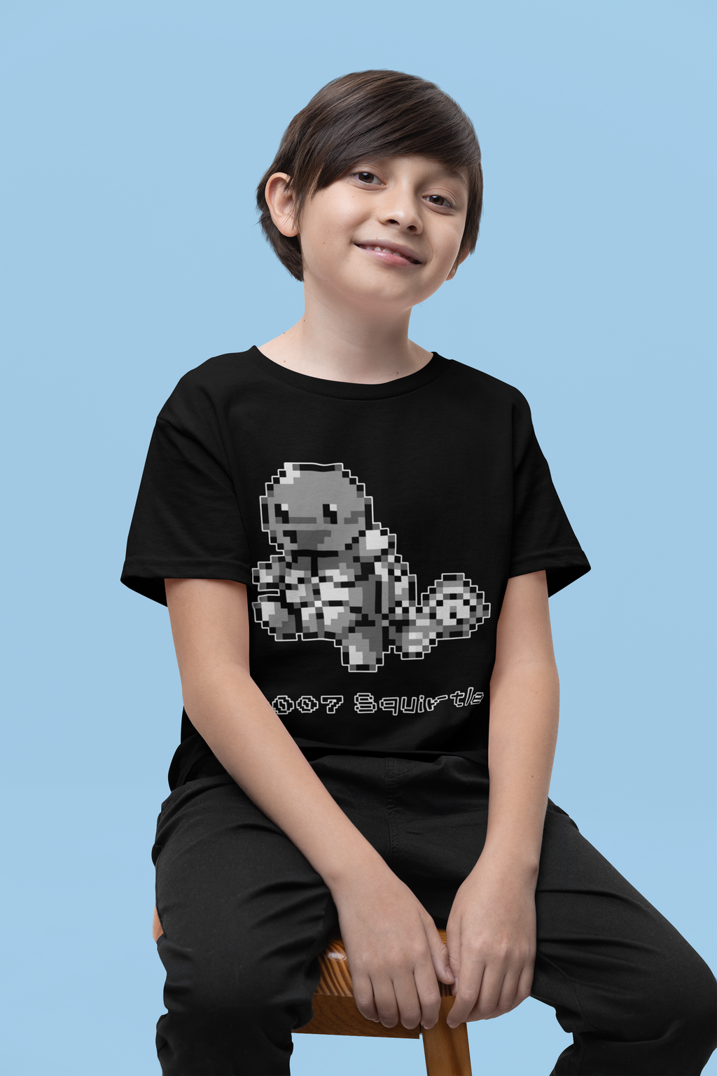 Red & Blue Sprites - PKMN006 - Playera Juvenil Cuello Redondo (8 - 14 años)