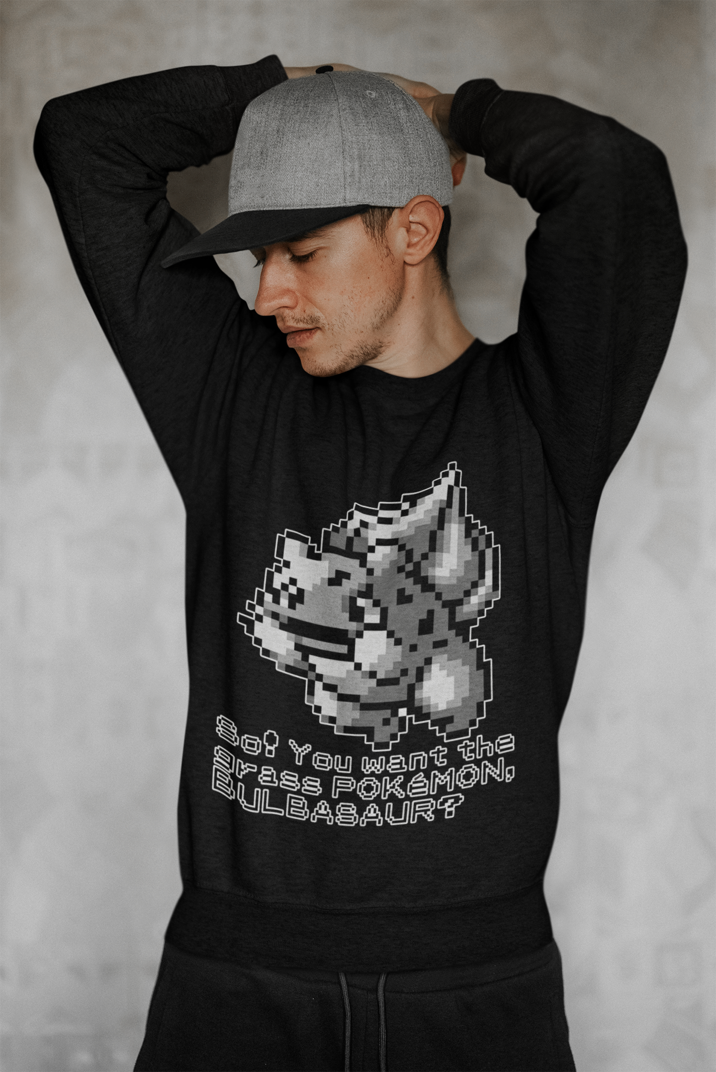 Red & Blue Sprites - So! - PKMN017 - Sudadera Cuello Redondo