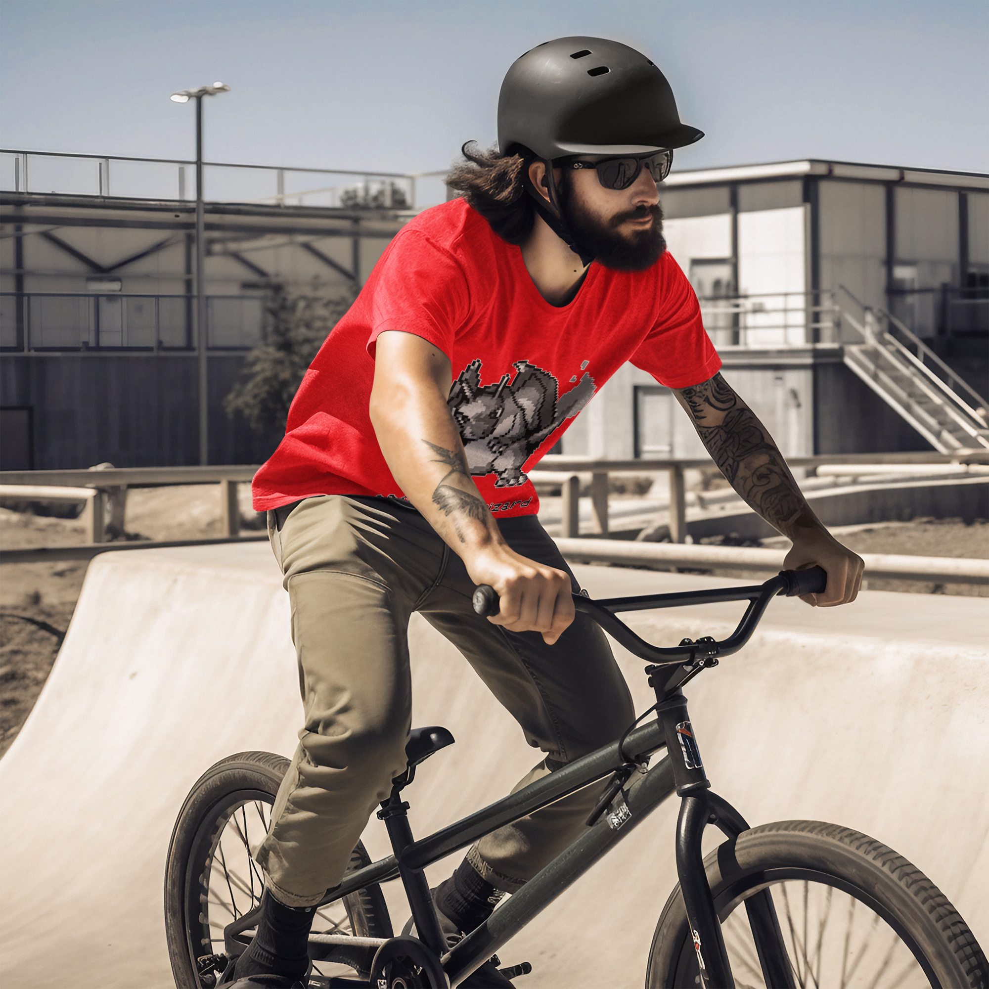 Red & Blue Sprites - PKMN010 - Playera Cuello Redondo