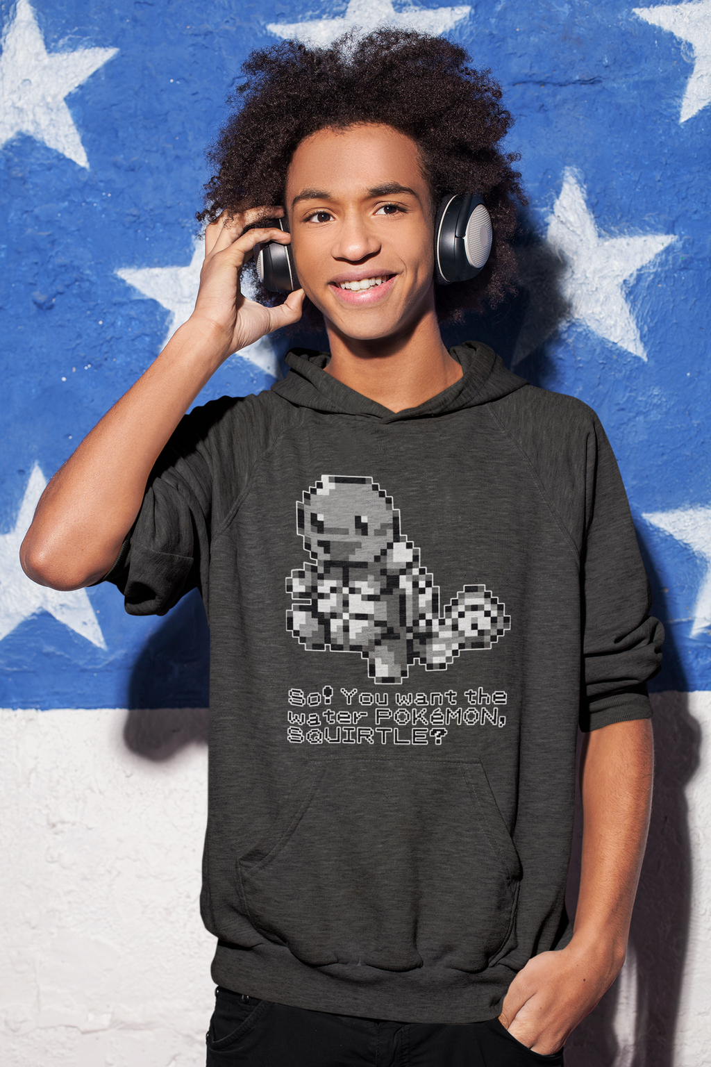 Red & Blue Sprites - So! - PKMN019 - Sudadera Juvenil con Capucha y Cangurera (8 - 14 años)