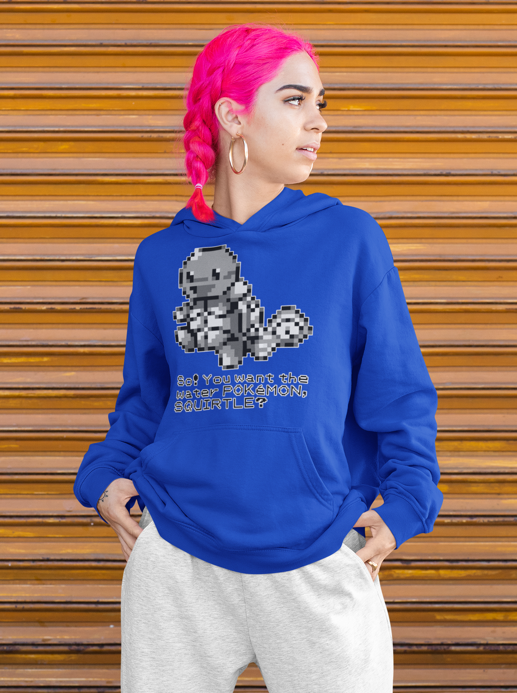 Red & Blue Sprites - So! - PKMN019 - Sudadera con Capucha y Cangurera