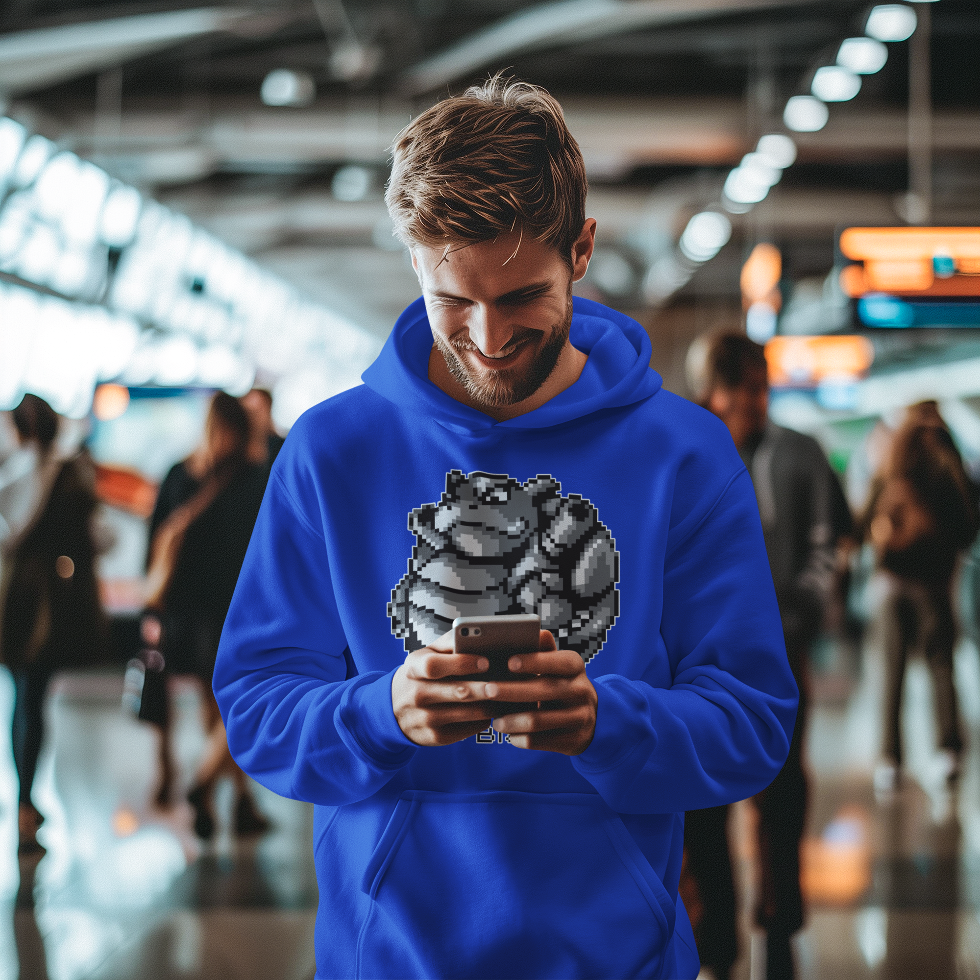 Red & Blue Sprites - PKMN012 - Sudadera con Capucha y Cangurera