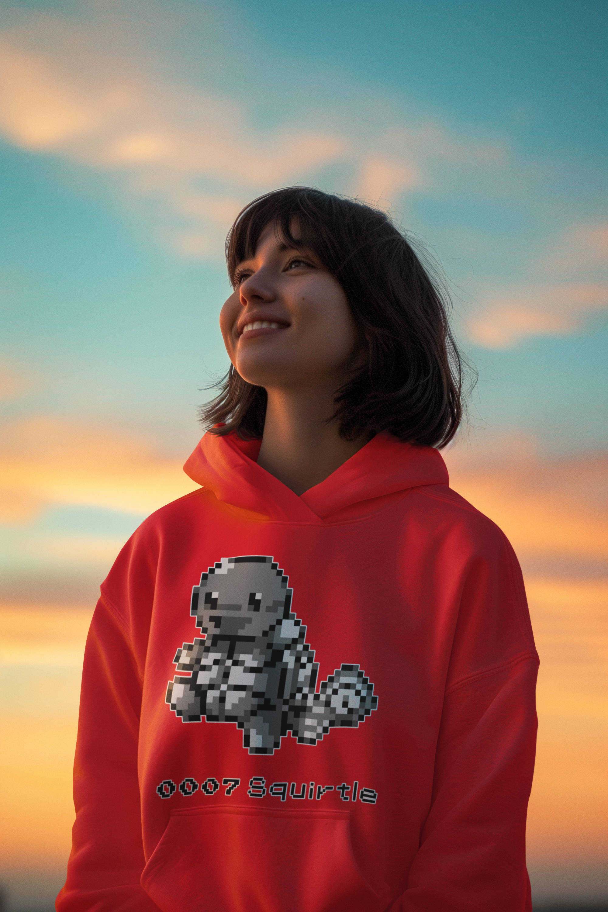 Red & Blue Sprites - PKMN006 - Sudadera con Capucha y Cangurera