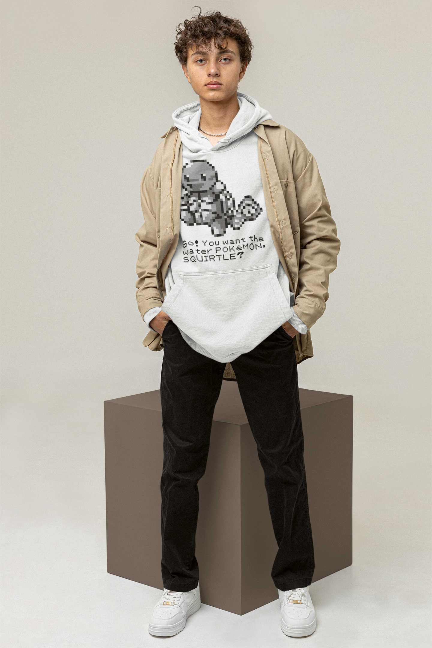 Red & Blue Sprites - So! - PKMN019 - Sudadera Juvenil con Capucha y Cangurera (8 - 14 años)