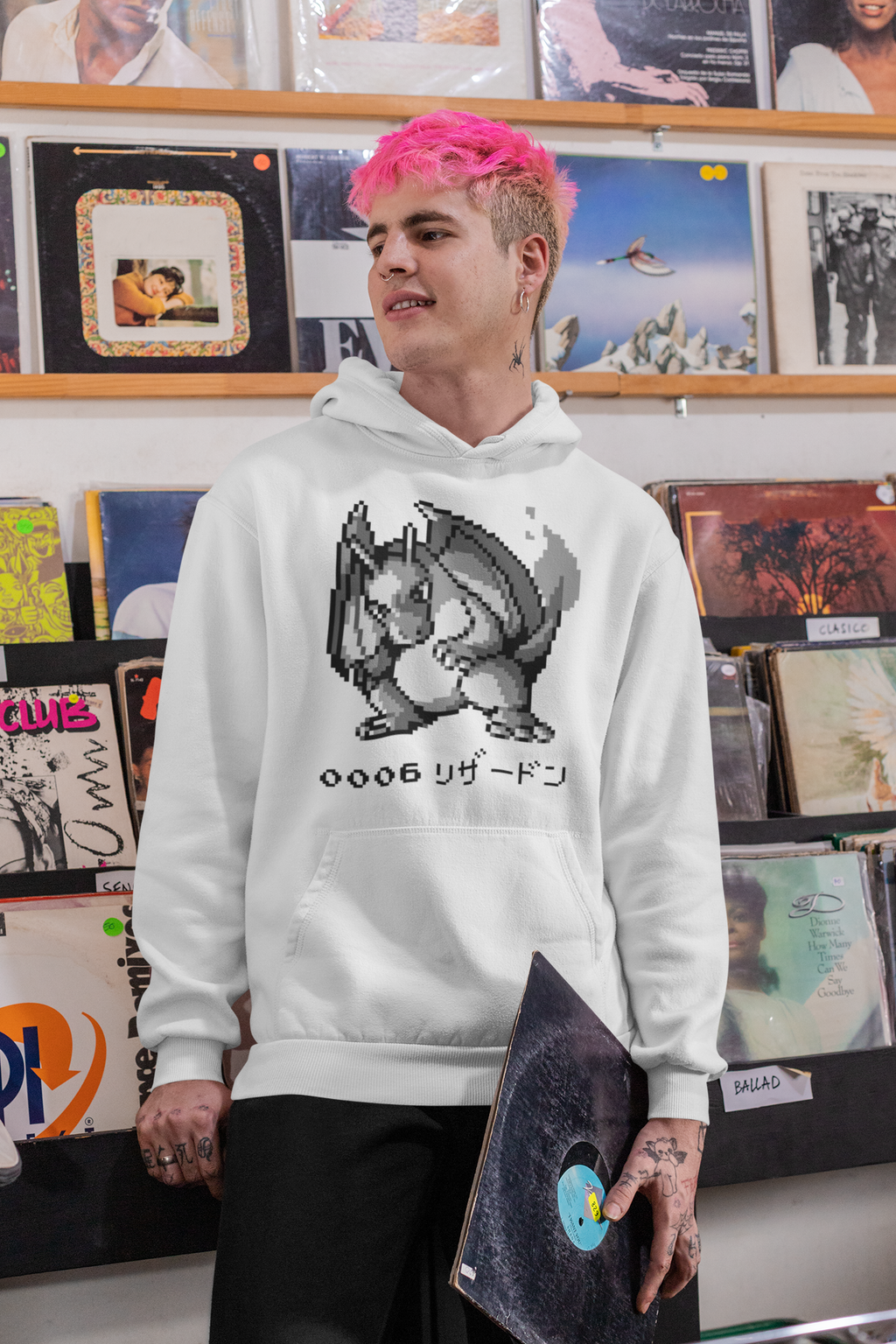 Red & Blue Sprites - PKMN009 - Sudadera con Capucha y Cangurera