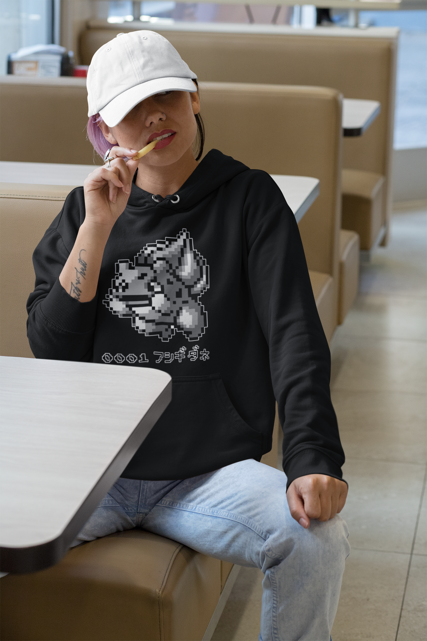 Red & Blue Sprites - PKMN001 - Sudadera con Capucha y Cangurera