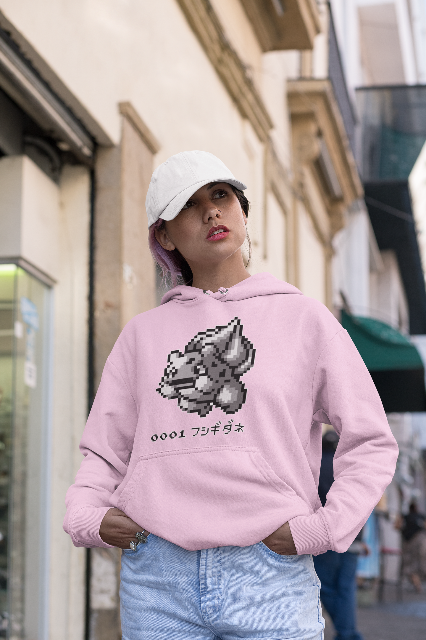 Red & Blue Sprites - PKMN001 - Sudadera con Capucha y Cangurera