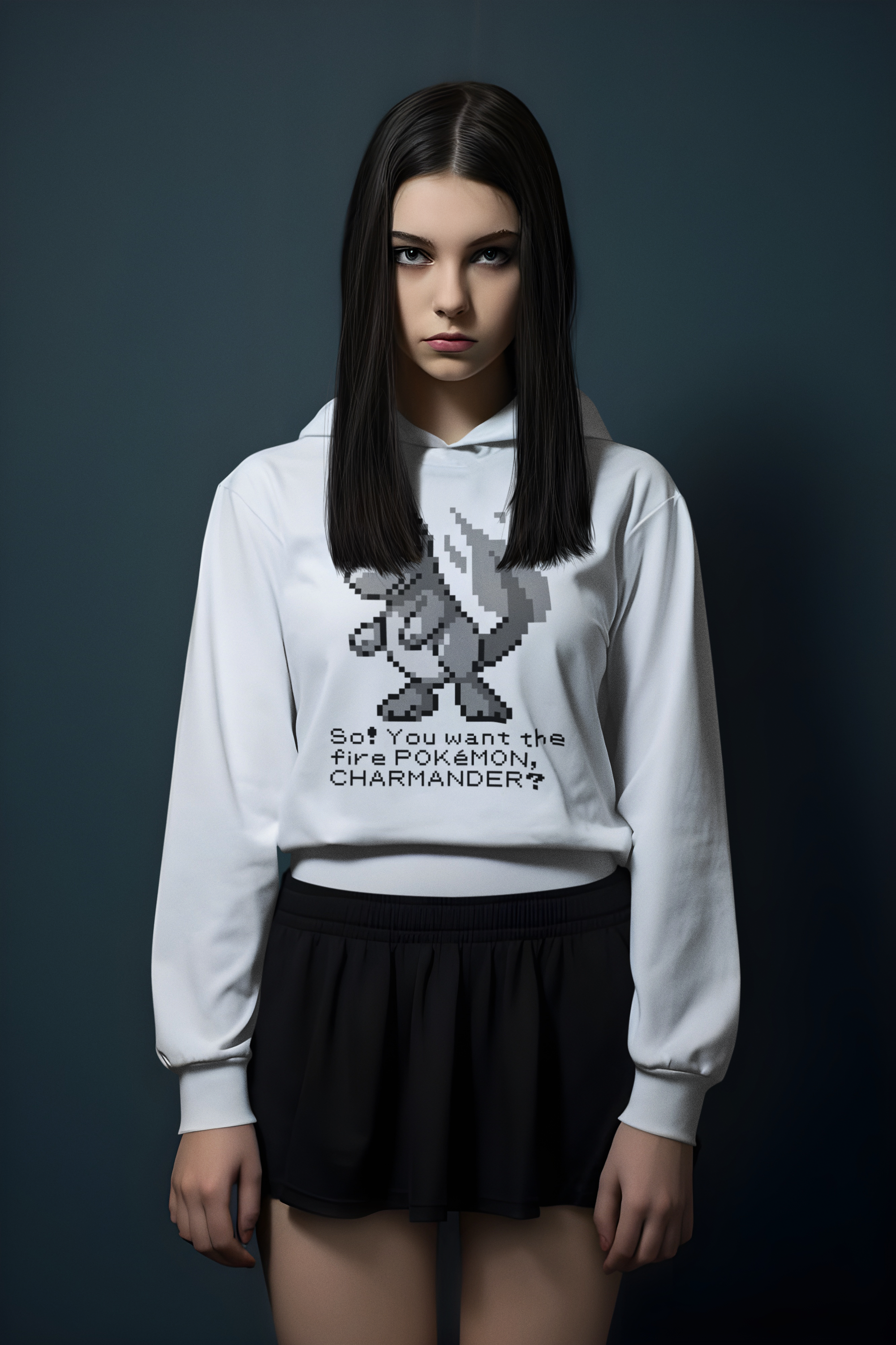 Red & Blue Sprites - So! - PKMN018 - Sudadera Juvenil con Capucha y Cangurera (8 - 14 años)