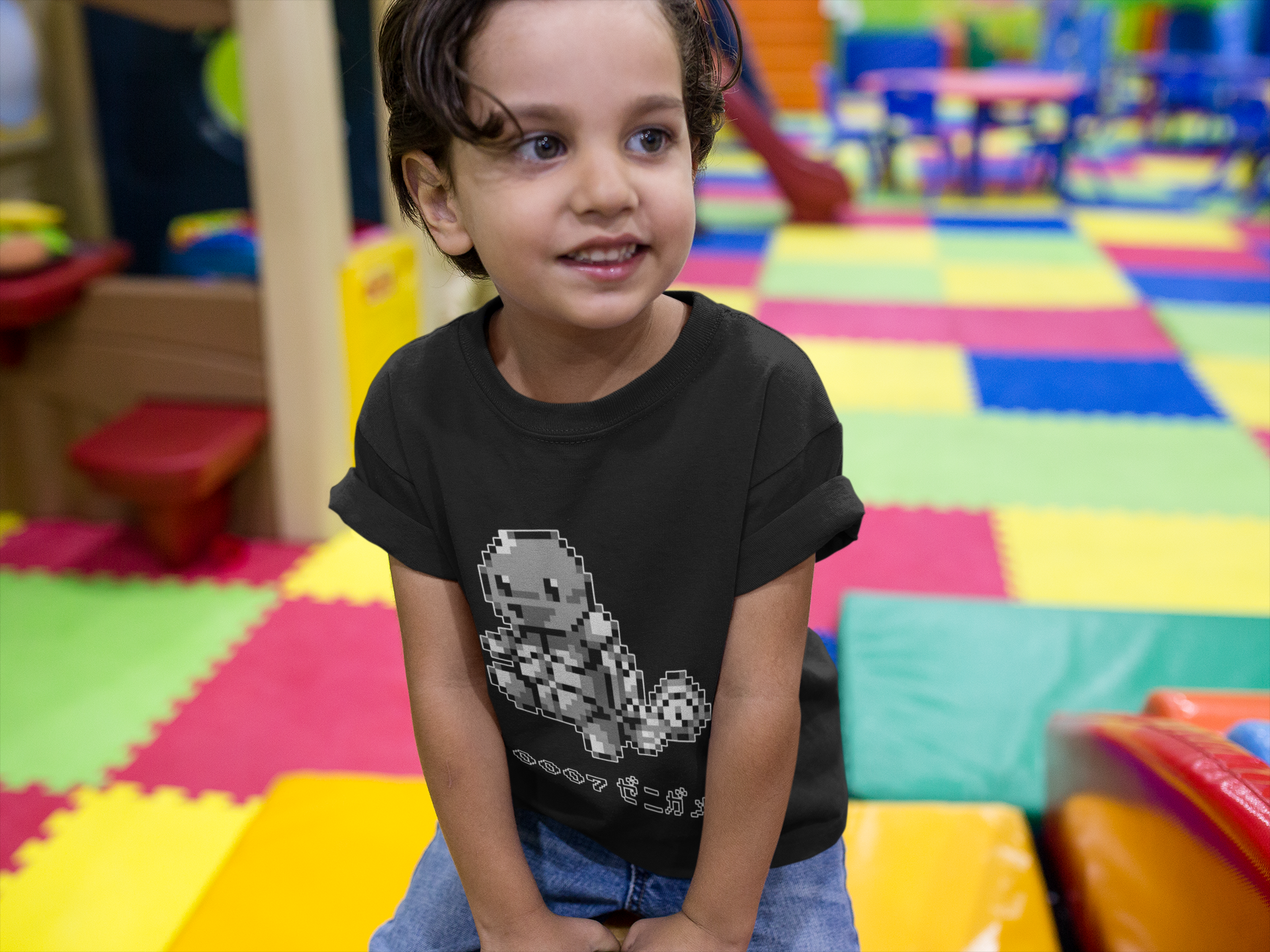 Red & Blue Sprites - PKMN003 - Playera Infantil Cuello Redondo (4 - 7 años)