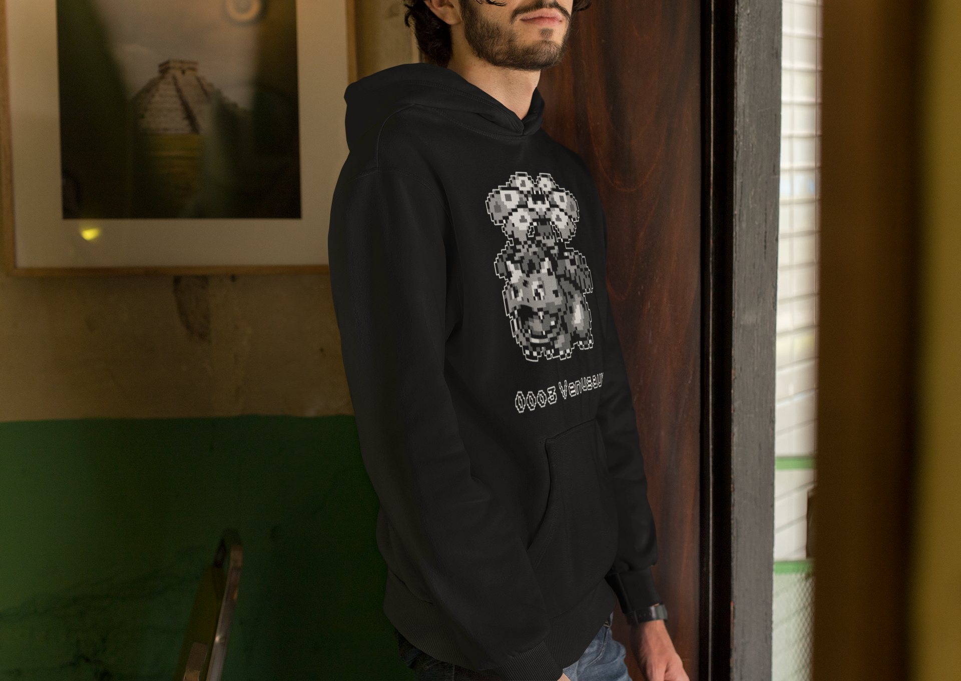 Red & Blue Sprites - PKMN008 - Sudadera con Capucha y Cangurera