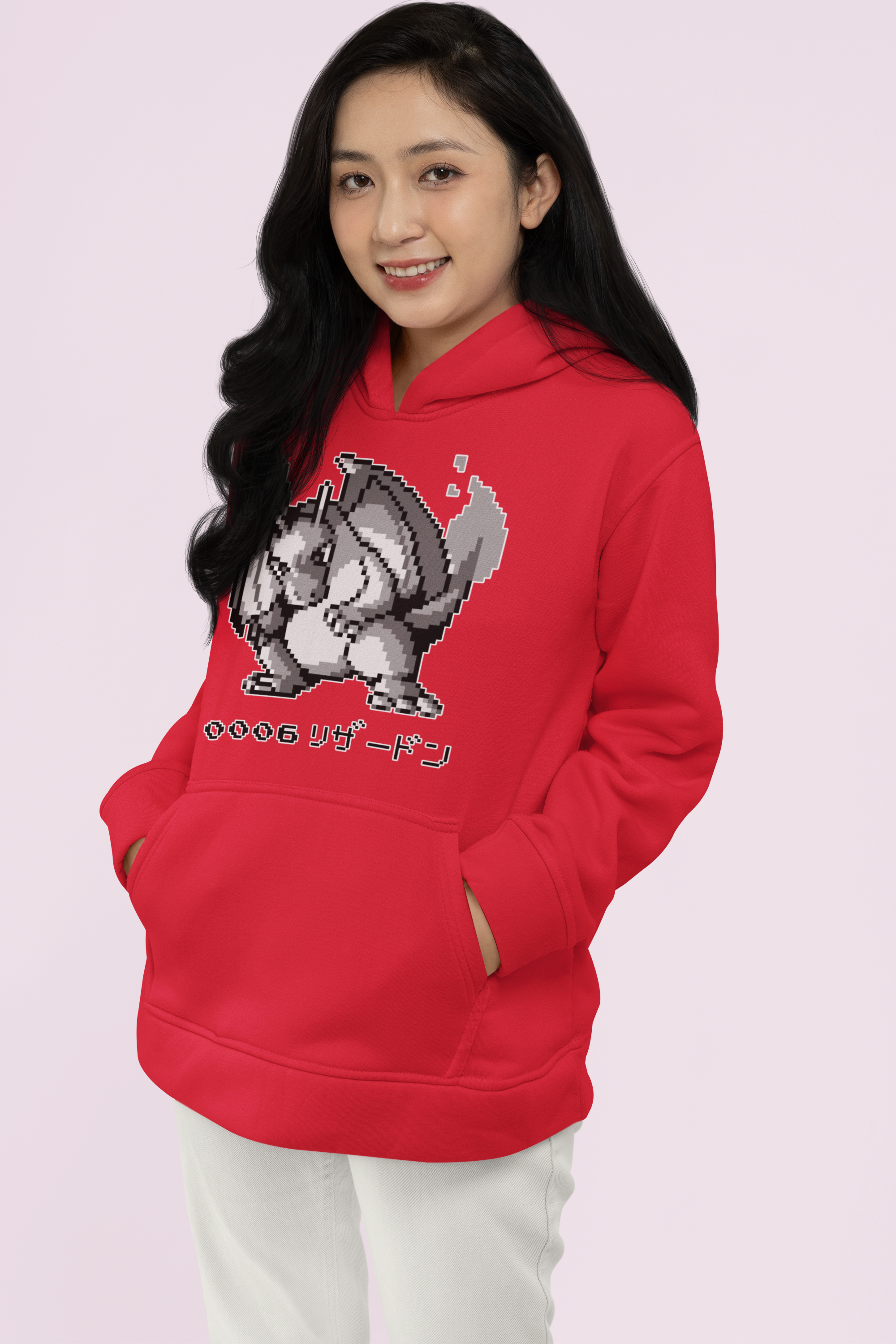 Red & Blue Sprites - PKMN009 - Sudadera Juvenil con Capucha y Cangurera (8 - 14 años)