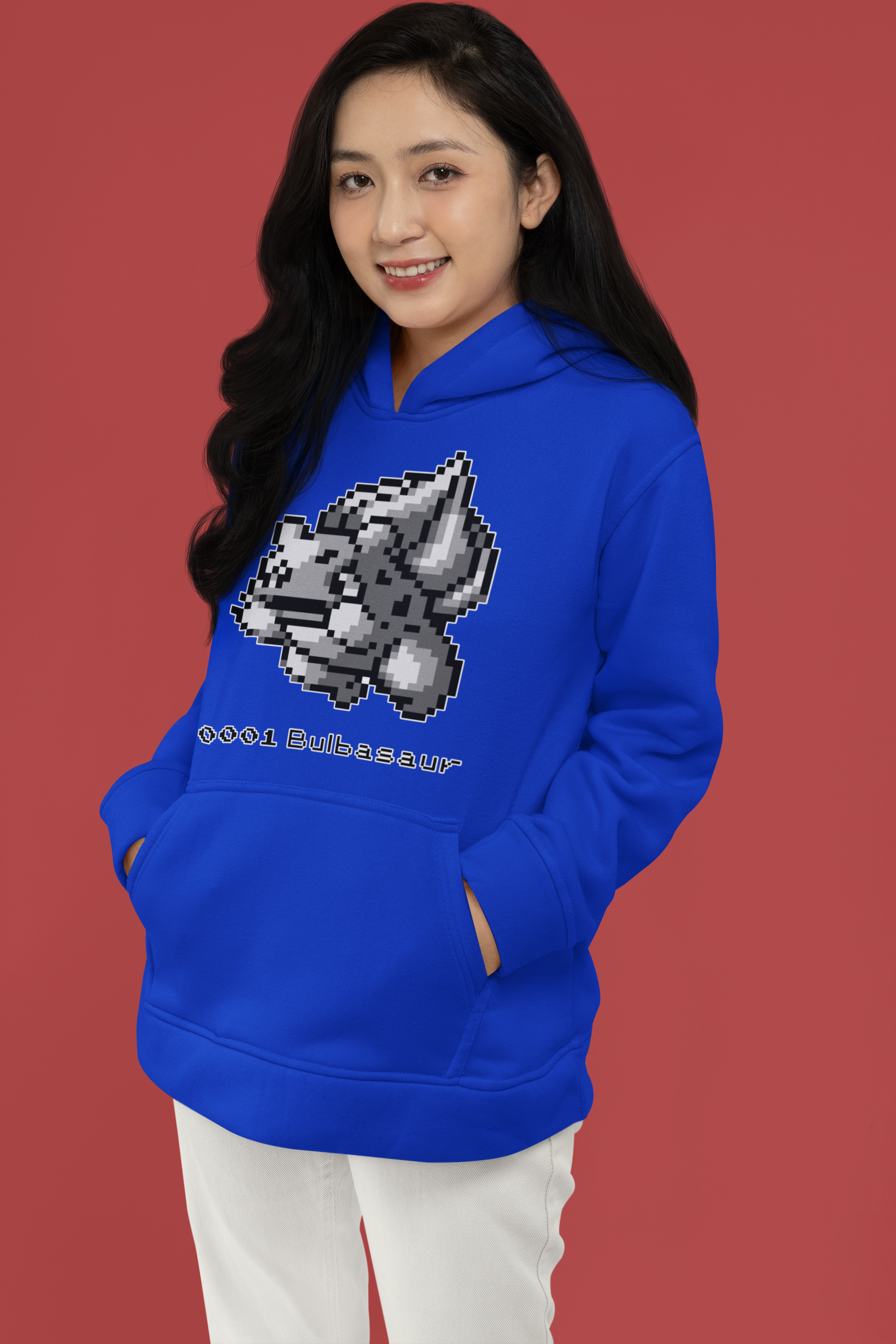 Red & Blue Sprites - PKMN004 - Sudadera Juvenil con Capucha y Cangurera (8 - 14 años)