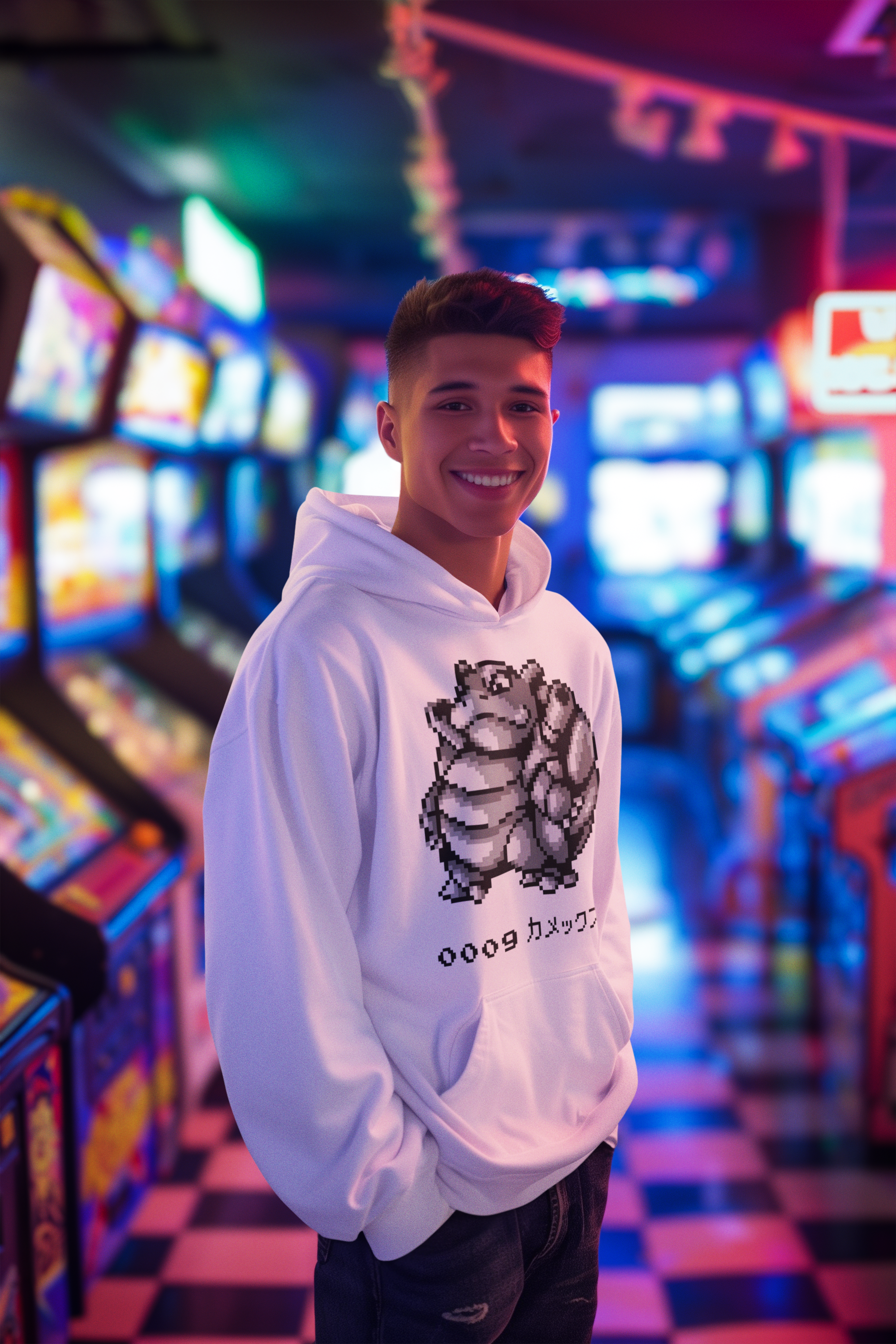 Red & Blue Sprites - PKMN011 - Sudadera con Capucha y Cangurera