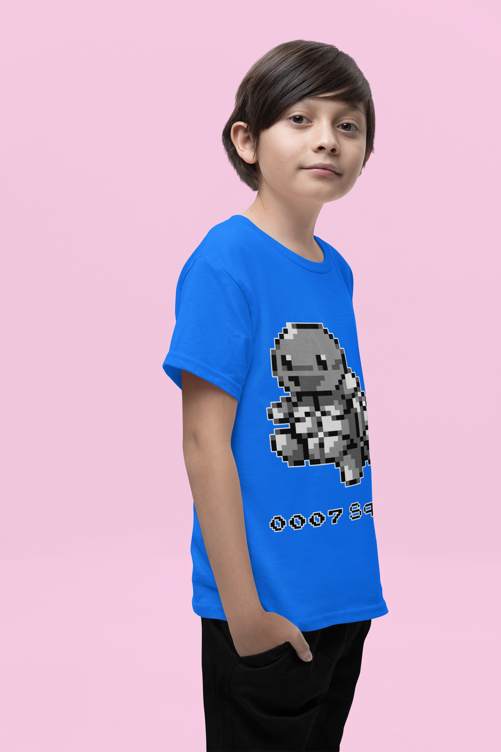 Red & Blue Sprites - PKMN006 - Playera Juvenil Cuello Redondo (8 - 14 años)