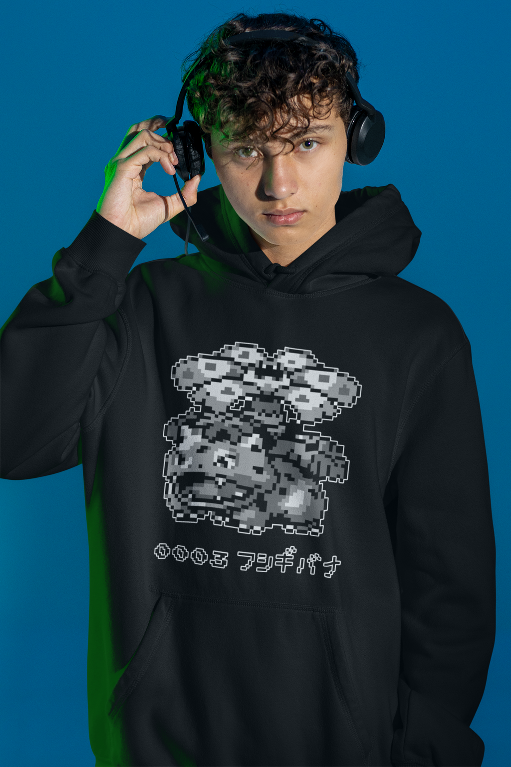 Red & Blue Sprites - PKMN007 - Sudadera Juvenil con Capucha y Cangurera (8 - 14 años)