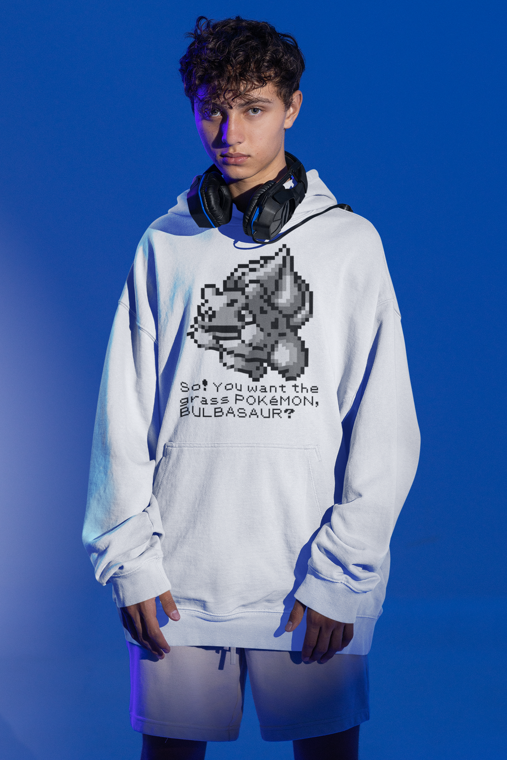 Red & Blue Sprites - So! - PKMN017 - Sudadera Juvenil con Capucha y Cangurera (8 - 14 años)