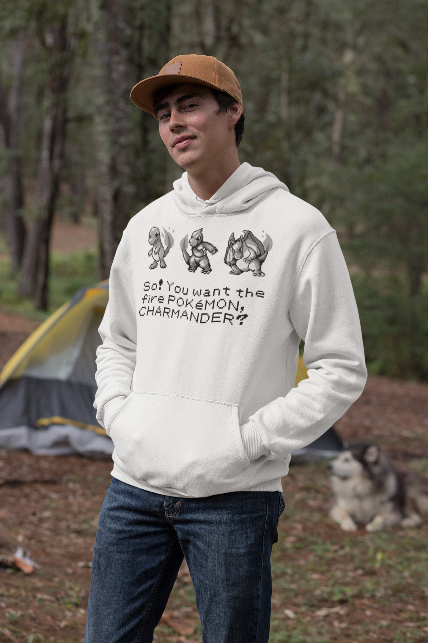 Red & Blue Sprites - So! - PKMN015 - Sudadera con Capucha y Cangurera