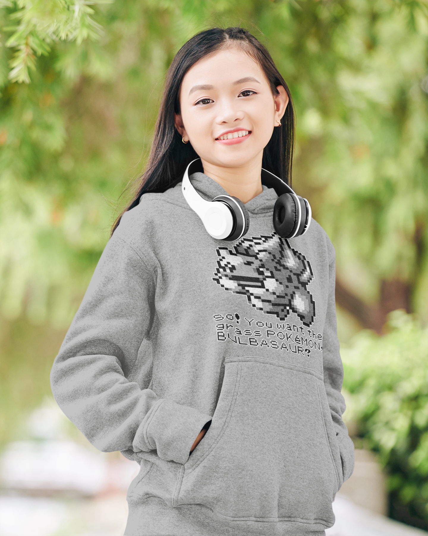 Red & Blue Sprites - So! - PKMN017 - Sudadera Juvenil con Capucha y Cangurera (8 - 14 años)